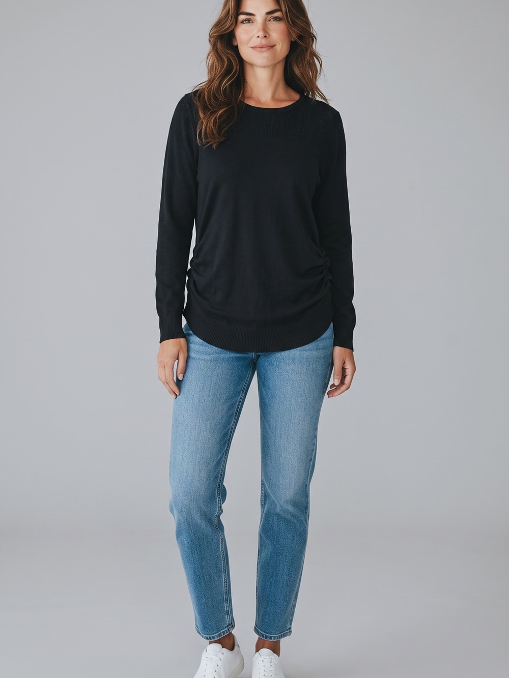 Lane Bryant Black Crew Neck Sweater